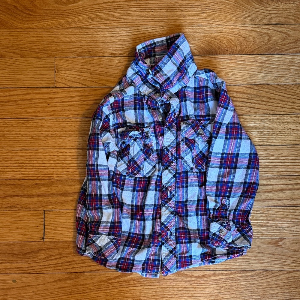 Plaid flannel Kids Shirt